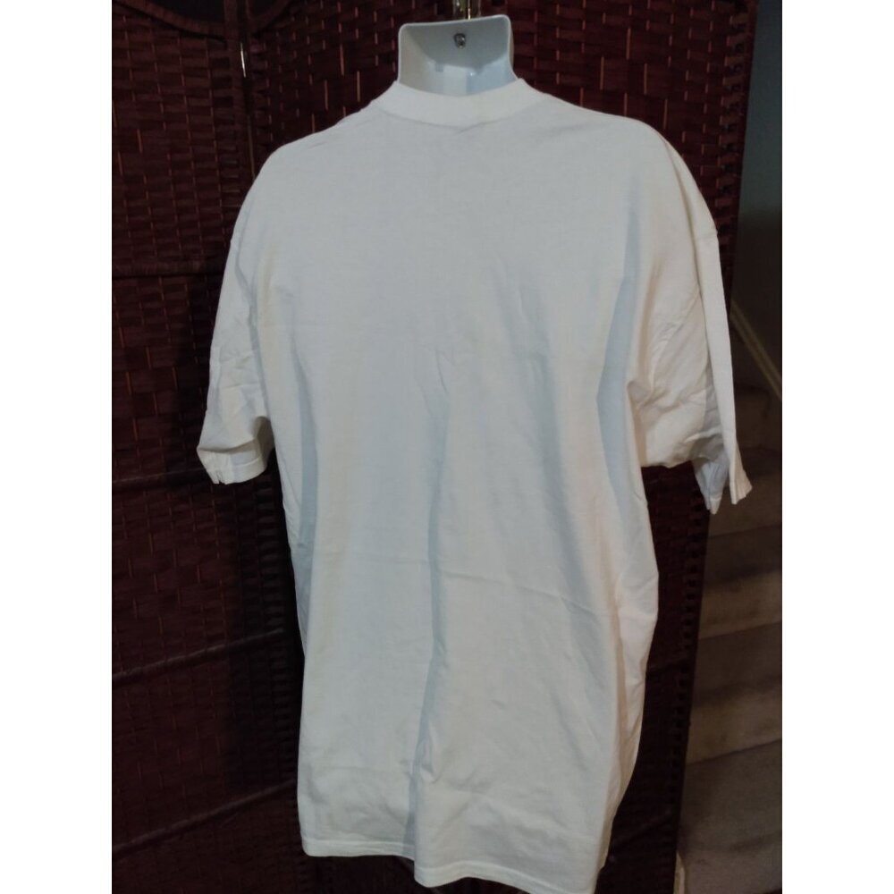 Vintage 90s Michigan Wolverines T Shirt Big Print White Adult XL - Picture 3 of 4